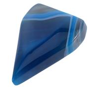 NUOBESTY Adorno de Ágata Natural Azul de 6-7 Cm, Decoración de Cristal Transparente en Forma de Llama, Escultura de Piedra Artesanal para Decoración de Mesa y Hogar Acogedor