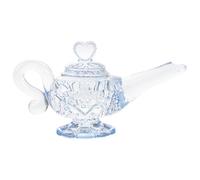 NUOBESTY Adorno de Lámpara Aladino Vintage de Acrílico Transparente para Decoración del Hogar y Oficina, Obsequio Único para Cumpleaños y Fiestas