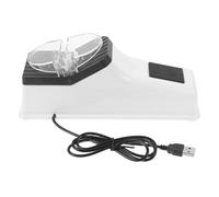 NUOBESTY Afilador Eléctrico de Cuchillos y Tijeras para Cocina, Portátil Usb, Piedra de Afilar Multifuncional, Herramienta de Afilado Doméstica, Práctico y Seguro para Utensilios