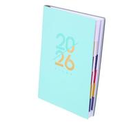 NUOBESTY Agenda Académica Cuaderno de Notas para Escritura Diaria Organización y Mensual para Trabajo y Verde Suave