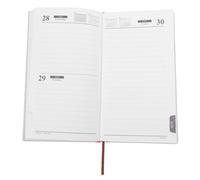 NUOBESTY Agenda con Planificación Diaria y Mensual Cuaderno de Notas para Oficina Planificador Compacto con Diseño Minimalista y Función de Notas para Organización Profesional
