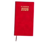 NUOBESTY Agenda Portátil con de Cuero Sintético Elegante Planificador Semanal para Notas de Trabajo Organizador de Reuniones y Cuaderno Memo de Oficina