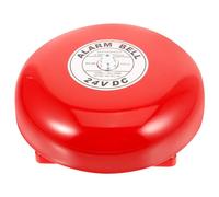 NUOBESTY Alarma para Puerta de Entrada Industrial de 24v Campana de Hierro Roja, Timbre Eléctrico Versátil para Recordatorios Oportunos en Elevadores