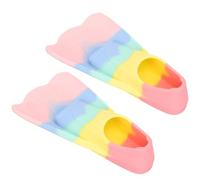 NUOBESTY Aletas de Natación Silicona Flexibles y Ligeras, Cortas para Entrenamiento en Piscina y Mar, Talla Xs30-32, 1 Par para Nadar y Bucear
