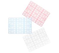 NUOBESTY Alfombra para Animales pequeños de plástico Rejilla Lavable, Paquete de 3 Piezas, tapete de Jaula para Conejos y cobayas, Superficie de Descanso cómoda