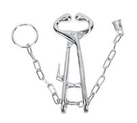 NUOBESTY Alicate de Punta de Vaca Cadena, Acero Carbono Resistente, Herramienta para Perforación y Manejo de Ganado en Explotaciones Agrícolas