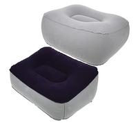 NUOBESTY Almohada Reposapiés Inflable de PVC 2 Pcs Multiusos para y Descanso Soporte Ergonómico para Pies Aviones y Oficinas