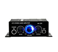 NUOBESTY Amplificador de Audio Digital de Mini Amplificador Estéreo de Canales con Potente Sonido y Efecto Surround para Altavoces Pasivos y Uso Hogar o Automóvil