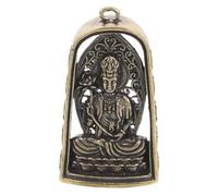 NUOBESTY Amuleto Colgante de Latón Mahasthamaprapta 6 Cm, Estatuilla Decorativa Vintage para Decoración del Hogar y Bricolaje, Dijes para Hacer Collares y Adornos Religiosos