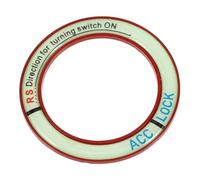NUOBESTY Anillo Decorativo para Botón de Arranque de Coche Efecto Luminoso, Protector de Interruptor de Encendido en Gel de Sílice, Fácil Instalación para Interiores de Vehículos