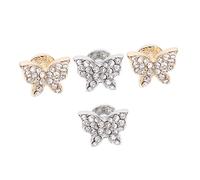 NUOBESTY Anillos Decorativos para Correas de Reloj Inteligente, Dijes de Aleación para Silicona, 4 Piezas para Personalizar, Accesorios Unisex, Estilo Brillante, Uso Diario, Color Metálico