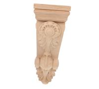 NUOBESTY Aplique de Madera para Esquinas Decorativas Onlay de Madera para Columnas Romanas para Muebles y Decoración de Interiores
