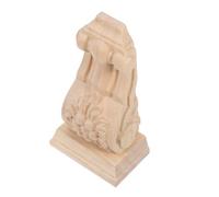 NUOBESTY Aplique de Madera Tallada sin Pintar Estilo Europeo Corbel Decorativo Robusto para Puertas y Salas Diseño Clásico Romano Instalación Sencilla y Duradera Ornamento Artesanal para