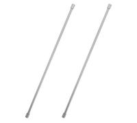 NUOBESTY Balaustre de Aleación de Aluminio de 8 Mm para Estantes de Cocina y Oficina, Barra Protectora Plateada para Organización y Almacenamiento