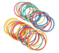 NUOBESTY Bandas Elásticas Gruesas para Proyectos de Geoplanos 60 Piezas en Mezcla de Colores para Actividades Educativas y Organización Hogar