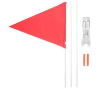 NUOBESTY Bandera de Bicicleta Mástil Sólido de Fibra de Vidrio Color Rojo 1 Pieza Bandera de Seguridad Portátil para Ciclismo Infantil