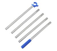 NUOBESTY Barra Telescópica Ajustable Azul para Abrir Ventanas y Persianas Gancho en Forma de C, Ligera y Multifuncional para Salones y Espacios de Trabajo