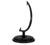 NUOBESTY Base de Globo Terráqueo para Escritorio de Oficina de 25 Cm, Pedestal de Plástico Negro Diseño Minimalista y Compatible para Uso en Hogar o Aula