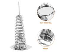 NUOBESTY Bases Metálicas Resorte Adhesivas 10 Piezas para Muñecos Cabezones de Coche Soporte Doble Cara para Decoración de Tablero Base Oscilante para Juguetes y Manualidades