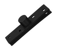 NUOBESTY Bisagra Giratoria de 360° para Puerta Invisible de Acero Inoxidable Negro, Resistente al Desgaste, Diseño Elegante para Uso Hogar y Espacios Comerciales