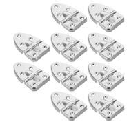 NUOBESTY Bisagras decorativas de metal para estuches de violín y cajas de joyería, 10 piezas con estructura de doble soporte, ideales para reparación y touring