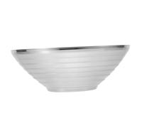 NUOBESTY Bol de Mezcla Multifuncional de Acero Inoxidable Cuenco Reutilizable para Ramen y Pasta Resistente y Fácil de Limpiar Apto para Hogar Restaurante y Bar