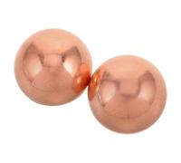 NUOBESTY Bolas de Cobre Puro para Bebedero de Pájaros Exterior 2 CM Esferas Sólidas de Latón Rústico 2 Piezas Limpiador Natural y Purificador para Estanques de Jardín