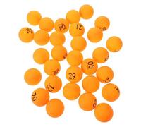 NUOBESTY Bolas de Lotería Numeradas 1-30 de Plástico Amarillo, 30 Piezas para Rifas, Sorteos y Juegos en Fiestas, Accesorios Resistentes y Coloridos para Entretenimiento y Eventos