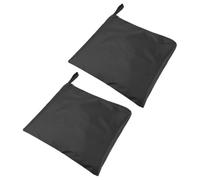 NUOBESTY Bolsa de Almacenamiento para Ropa Mojada Tela Oxford Negra 2 Piezas y Poncho de Lluvia Compacta y Portátil para Uso al Aire Libre y Viajes