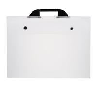 NUOBESTY Bolsa De Portafolio De Arte Carpeta De Portafolio De Arte De Plástico A3 Pp Organizador De Suministros De Artista Transparente Con Asa Para Carteles De Arte Tablón De Anuncios De