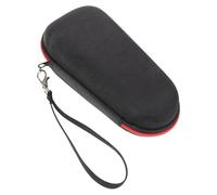 NUOBESTY Bolsa de Viaje Rígida para Afeitadora Eléctrica y Recortadora de Cabello, Doble Cremallera, Tamaño Compacto, Color Rojo, Organizador para Hombre, Compatible Accesorios