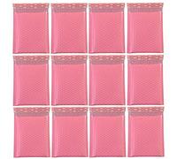 NUOBESTY Bolsas de Burbujas Autoadhesivas de 50 Piezas Bolsas de Burbujas Antiestáticas Bolsa de Envoltura Acolchada para Envío Almacenamiento Y Movimiento (Rosa 20X15 Cm)