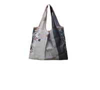 NUOBESTY Bolsas de Compras Reutilizables Grandes Plegables de Tela Oxford Resistente 58x68x8 Cm para Supermercado y Mercado, Bolsa Ecológica Portátil Alta Capacidad de Carga hasta 20 Kg