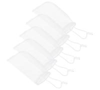 NUOBESTY Bolsas de Filtro para Acuario de Nylon Blanco 180 Micras con Cordón Ajustable Reutilizables para Sistemas de Filtración y Materiales de Tanque