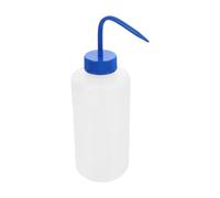 NUOBESTY Botella de Spray y Frasco de Lavado de 1000ml, Plástico, Cuello Curvado y Boquilla Estrecha, para Plantas y Pestañas, Uso Multifuncional