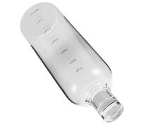 NUOBESTY Botella de Vidrio Transparente Portátil 1000 Ml con Marcador Hidratación, Reutilizable, Gran Capacidad, Resistente al Calor, Adecuado para Viajes, Deportes y Yoga