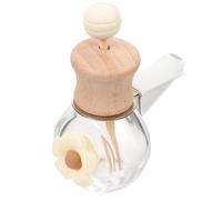 NUOBESTY Botella Difusora de Fragancia Vacía para Coche 1 Unidad Color Leche Floral Compatible Rejilla de Ventilación Diseño Creativo Ambientador Interior Vehículo Aromaterapia Conductor