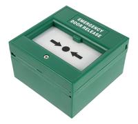 NUOBESTY Botón para Activación Rápida de Emergencia de Alarma Manual Verde de Plástico Conforme a Normas contra Incendios Compatible Sistemas de Seguridad en Oficinas y Escuelas