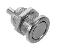 NUOBESTY Botón Pulsador Metálico para Máquina Tragamonedas de Monedas, Color Plata, Reduce Atascos de Monedas y Mejora la Comodidad del Usuario