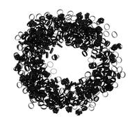 NUOBESTY Bridas de Silicona Reutilizables para Gestión de Cables, 1000 Unidades Negras 15x5x1 Mm, Bandas Elásticas Flexibles Antienredos para Cables de Datos, Oficina y Electrónica