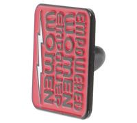 NUOBESTY Broche de Empoderamiento Femenino para Mujer en Aleación Roja, Creativo y Delicado, Adecuado para Decoración de Ropa y Obsequio Único en Fiestas y Eventos