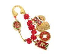 NUOBESTY Broche Tradicional Chino de Protección para Embarazadas y Bebés con Nudo Rojo, Multi-funcional y Estilo Vintage para Maternidad y Buena Suerte