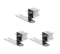 NUOBESTY Cabezal Magnético Estéreo y Botones Independientes Soporte Metálico Grande 3piezas Accesorio de Reparación para Grabadora de Casete para Reproductor de Música