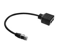 NUOBESTY Cable Cobre Hembra a Divisor Doble Ethernet Rj45 de Macho Ampliar Estantado y Plástico para la Conectar Múltiples Fácilmente Red Dispositivos