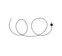 NUOBESTY Cable de Acero para Gimnasio, Longitud Ajustable, PU Negro | Máquinas de Polea y Rutinas de Fuerza, Acero y PU, Uso en Casa o Gimnasio