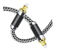 NUOBESTY Cable Óptico de Audio Digital de Macho Macho Flexible Alta Conductividad para de Videojuegos y Cine Casa