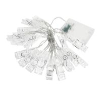 NUOBESTY Cadena de Luces LED Clips para Fotos 2.2 Metros 20 Luces de Colores Decoración para Interiores Decoración Sencilla