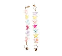 NUOBESTY Cadenas Decorativas Para Teléfono Móvil Accesorios Diy De Acrílico Con Estrellas Y Cadenas Colgantes Antipérdida Para Decoración De Móviles Y Bolsos 2 Piezas X 4