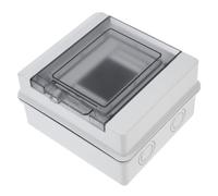 NUOBESTY Caja de Distribución Eléctrica Pequeña Resistente al Agua con Cubierta Caja de Protección Eléctrica de Plástico Duradero Montaje Pared con Instalación Fácil y Seguridad Bloqueable