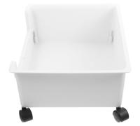 NUOBESTY Caja Organizadora con Ruedas para Escritorio Estantería Móvil de Resistente para Libros y Almacenamiento Casa Diseño Sencillo y Práctico para Estudiantes